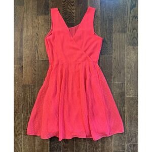 Express Dress Womens Size 2 Hot Pink Sweetheart Neckline Party Sleeveless Cute